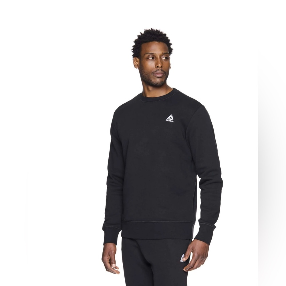 NWT Reebok Mens Delta Fleece Crewneck Sweatshirt
